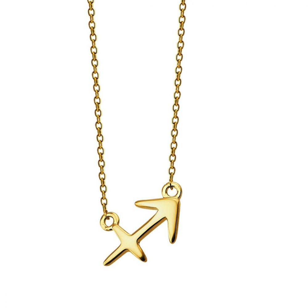 JWLS4U | Zodiac Sign Necklaces Gold